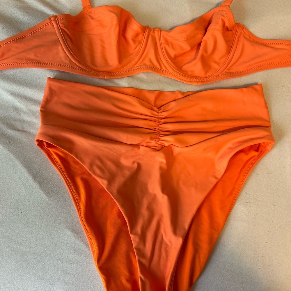 Aerie Bold Orange Bikini Top